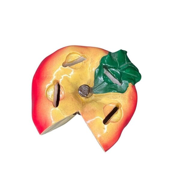 Vintage Apple Butter Cheese Knife Holder Set Kitchen Home Apple Decor - 4 Knives - Picture 4 of 5